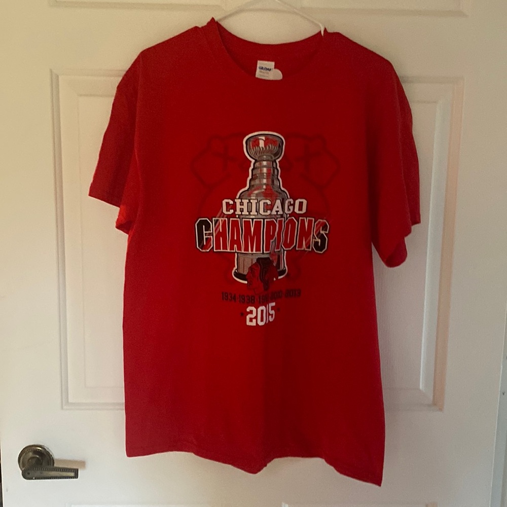 Chicago Blackhawk 2015 Champion T-Shirt - Gildan